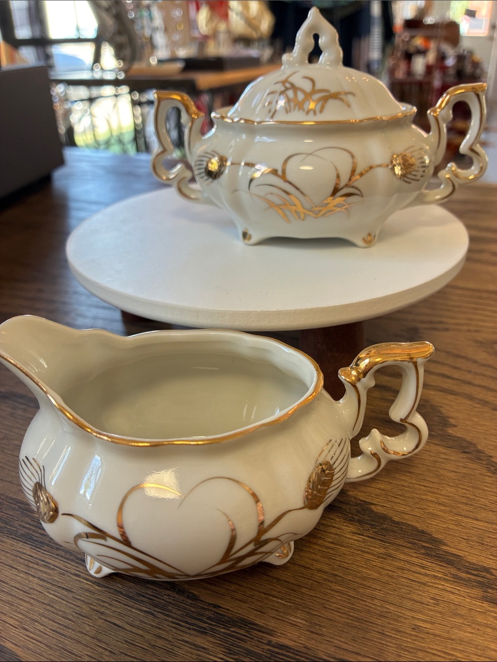 Lefton Creamer & Sugar Set